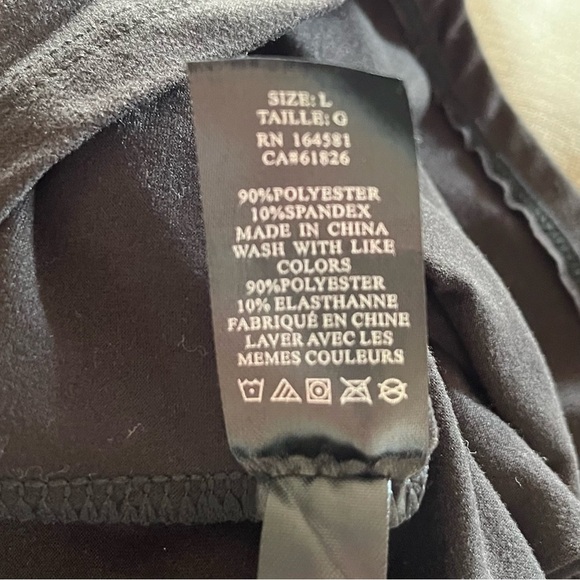 Just Cozy Black Long Sleeve Top Large - Picture 5 of 5